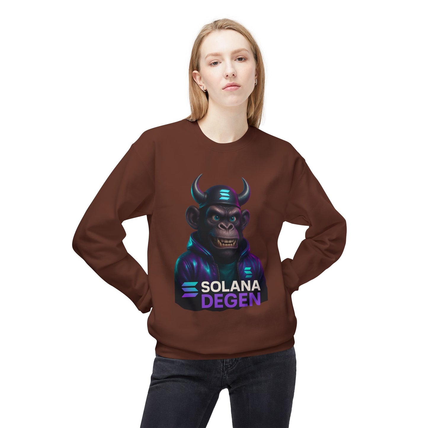 Solana Cool Graphic Sweatshirt for Crypto Enthusiasts | Perfect for Gifts, Casual Wear, Street Style, Gaming Events, Crypto Community