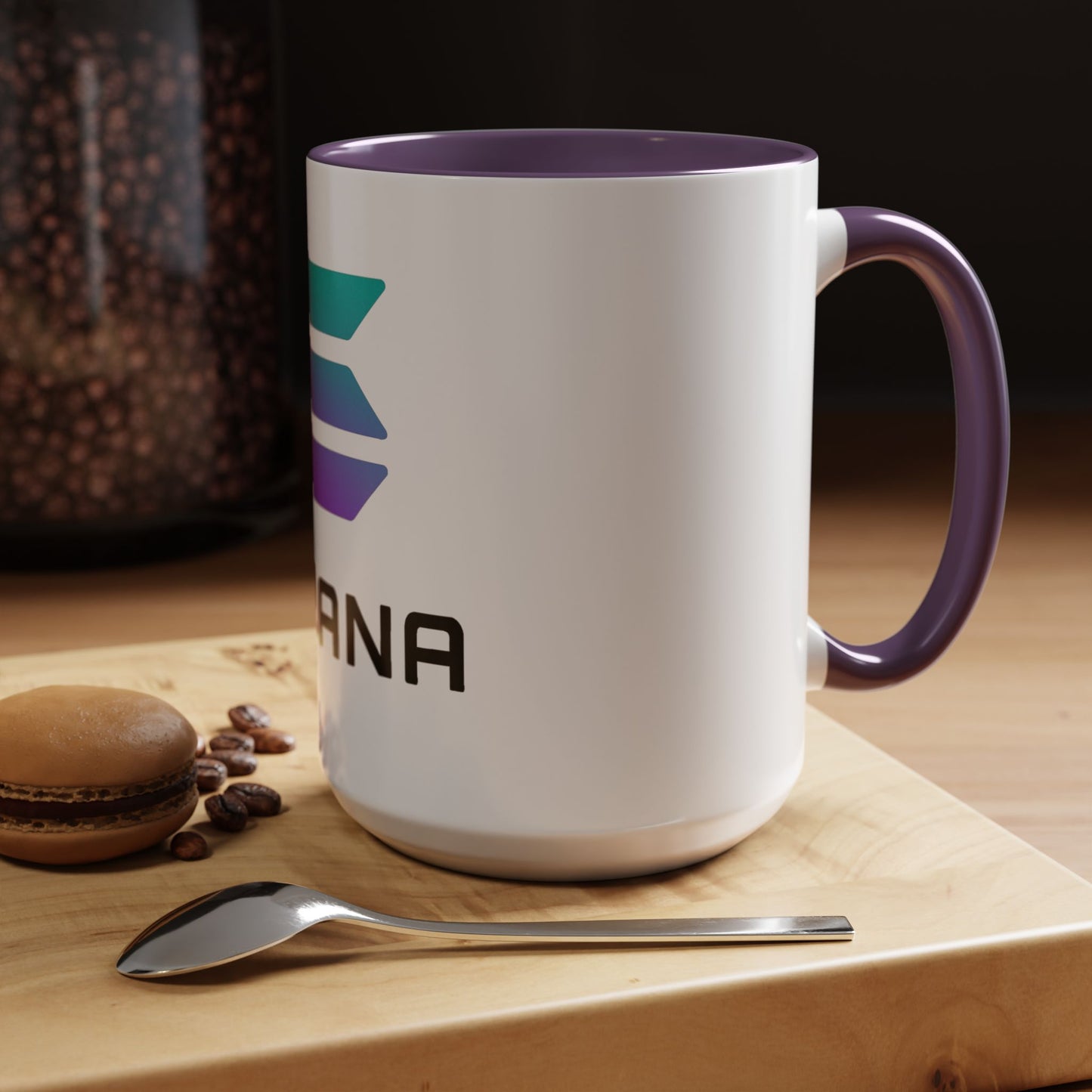 Solana Accent Coffee Mug - Perfect for Crypto Lovers, Stylish Drinkware, Gift for Tech Enthusiasts, Unique Office Accessories, Modern [...]