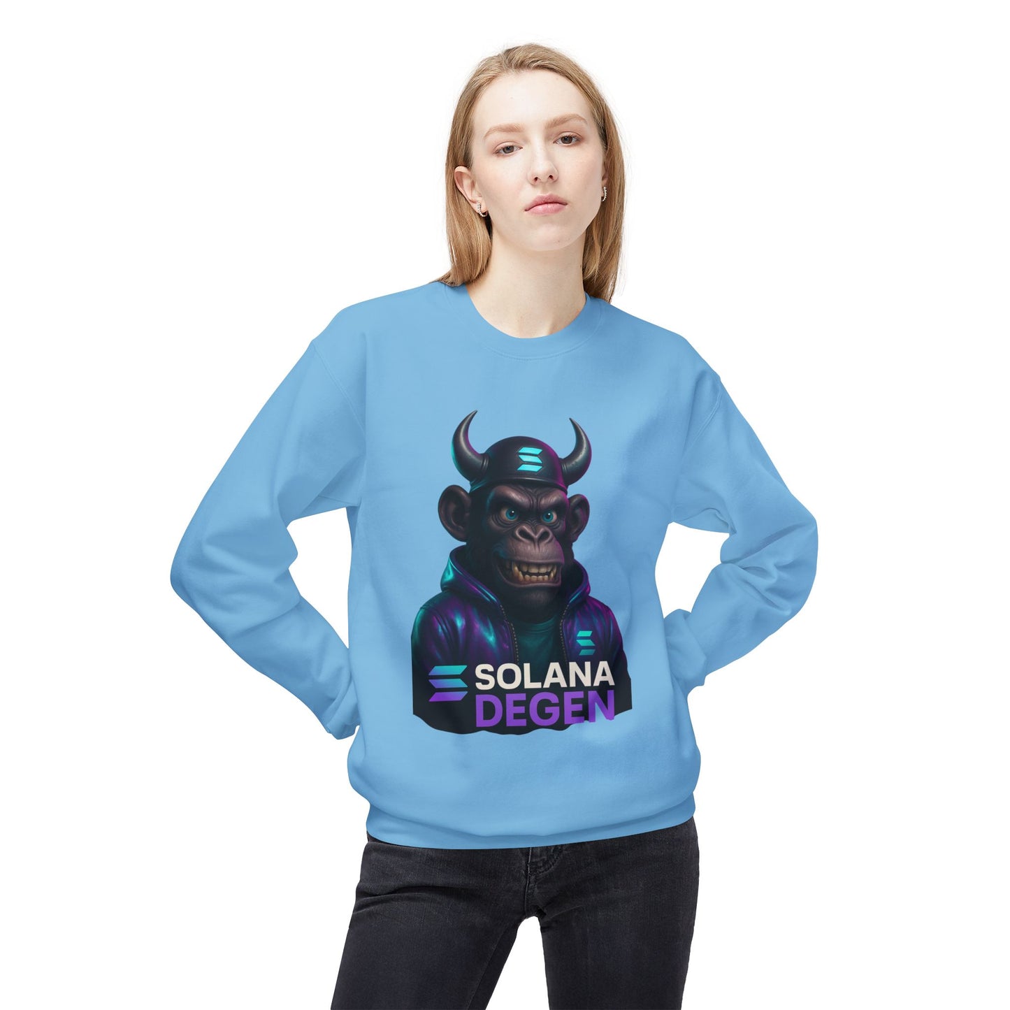 Solana Cool Graphic Sweatshirt for Crypto Enthusiasts | Perfect for Gifts, Casual Wear, Street Style, Gaming Events, Crypto Community