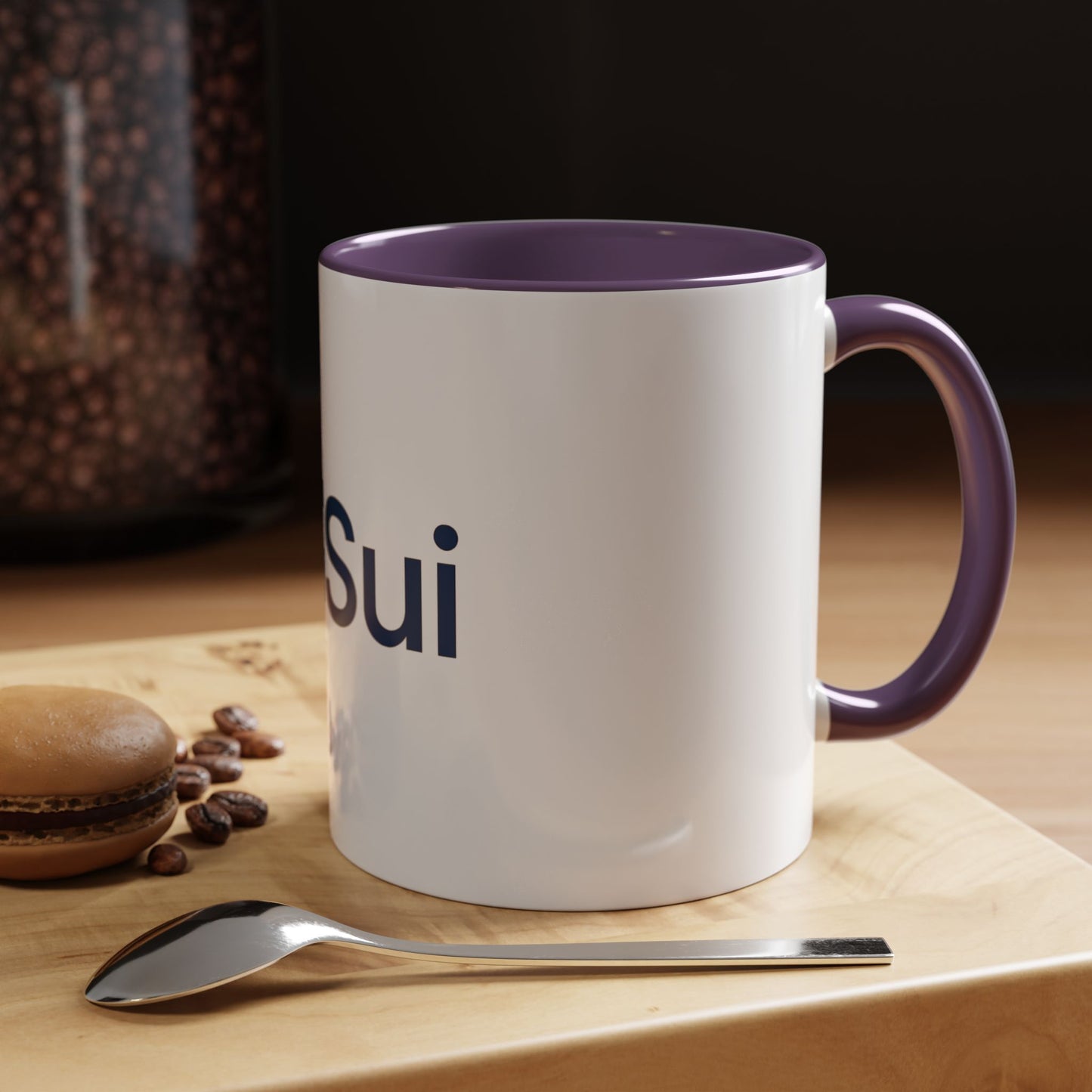 SUI Stylish Accent Coffee Mug - Unique Sui Logo Design, Perfect Gift for Coffee Lovers, Home, Office, or as a Fun Collectible