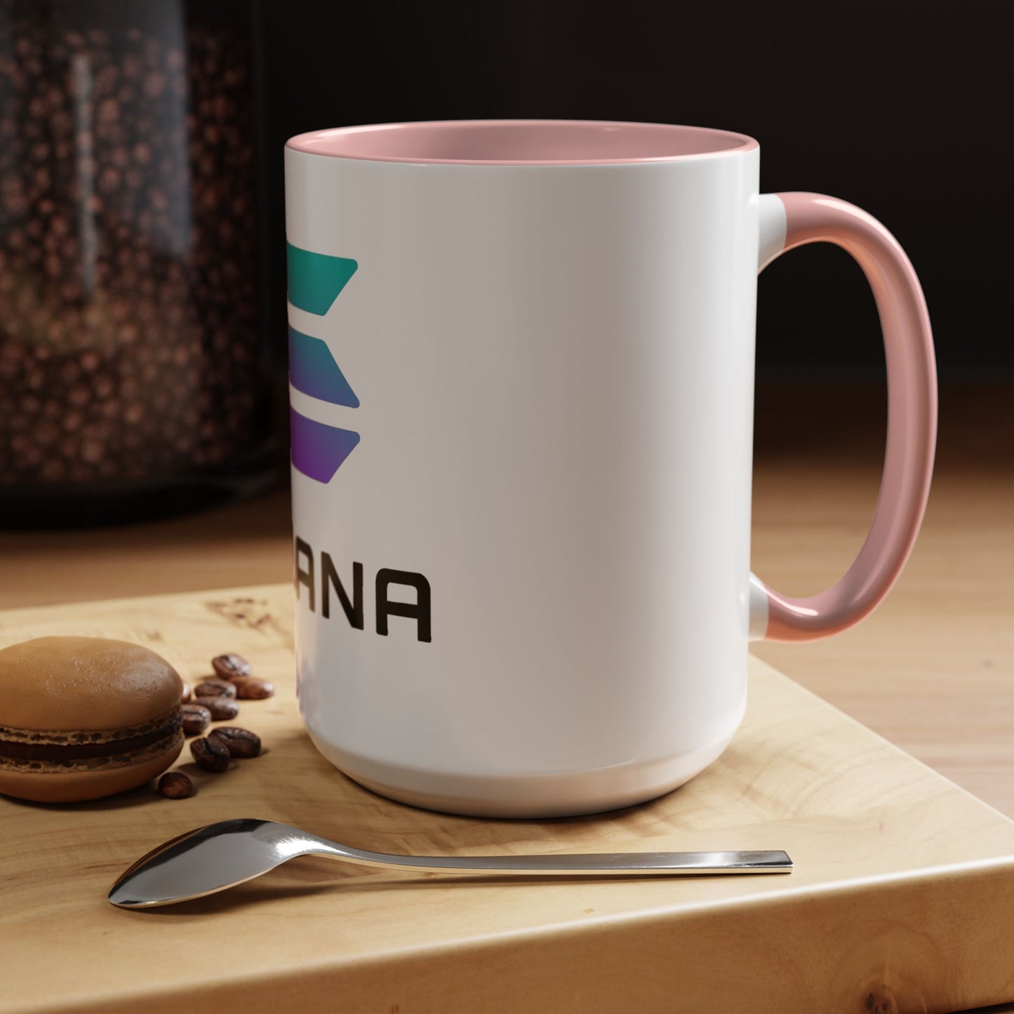 Solana Accent Coffee Mug - Perfect for Crypto Lovers, Stylish Drinkware, Gift for Tech Enthusiasts, Unique Office Accessories, Modern [...]