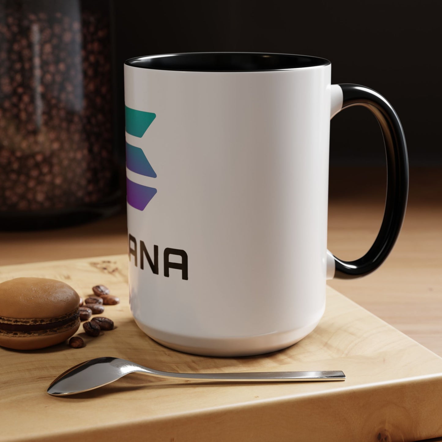 Solana Accent Coffee Mug - Perfect for Crypto Lovers, Stylish Drinkware, Gift for Tech Enthusiasts, Unique Office Accessories, Modern [...]