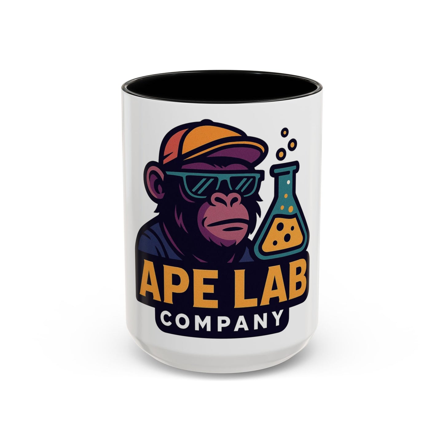 Ape Lab Company Accent Coffee Mug - Unique Gift for Coffee Lovers, Perfect for Scientists, Funny Office Mug, Lab Themed Drinkware, [...]