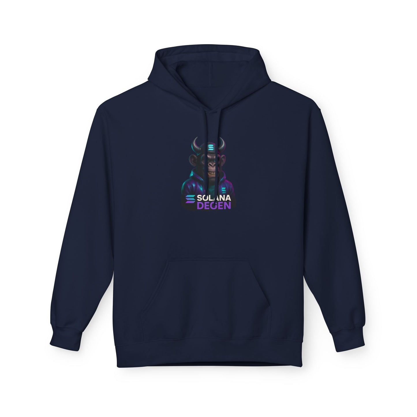 Solana Design Hoodie, Trendy Graphic Fleece, Unisex Streetwear, Gift for Crypto Lovers, Comfortable and Stylish Pullover