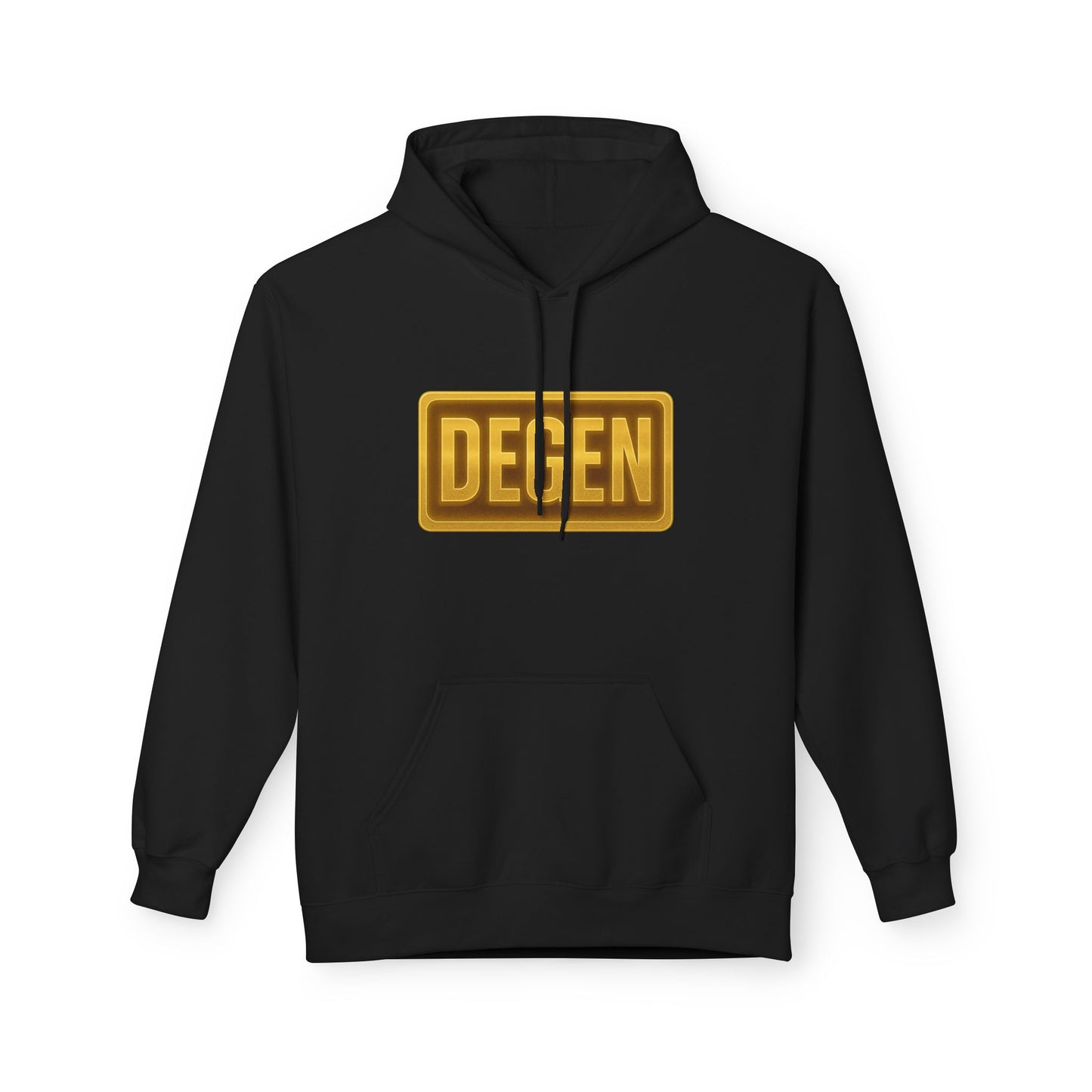 Degen Collection Unisex Fleece Hoodie with 'DEGEN' Design, Cozy Gift, Casual Wear, Streetwear, Perfect for Everyday Use, Fun and Unique Fashion
