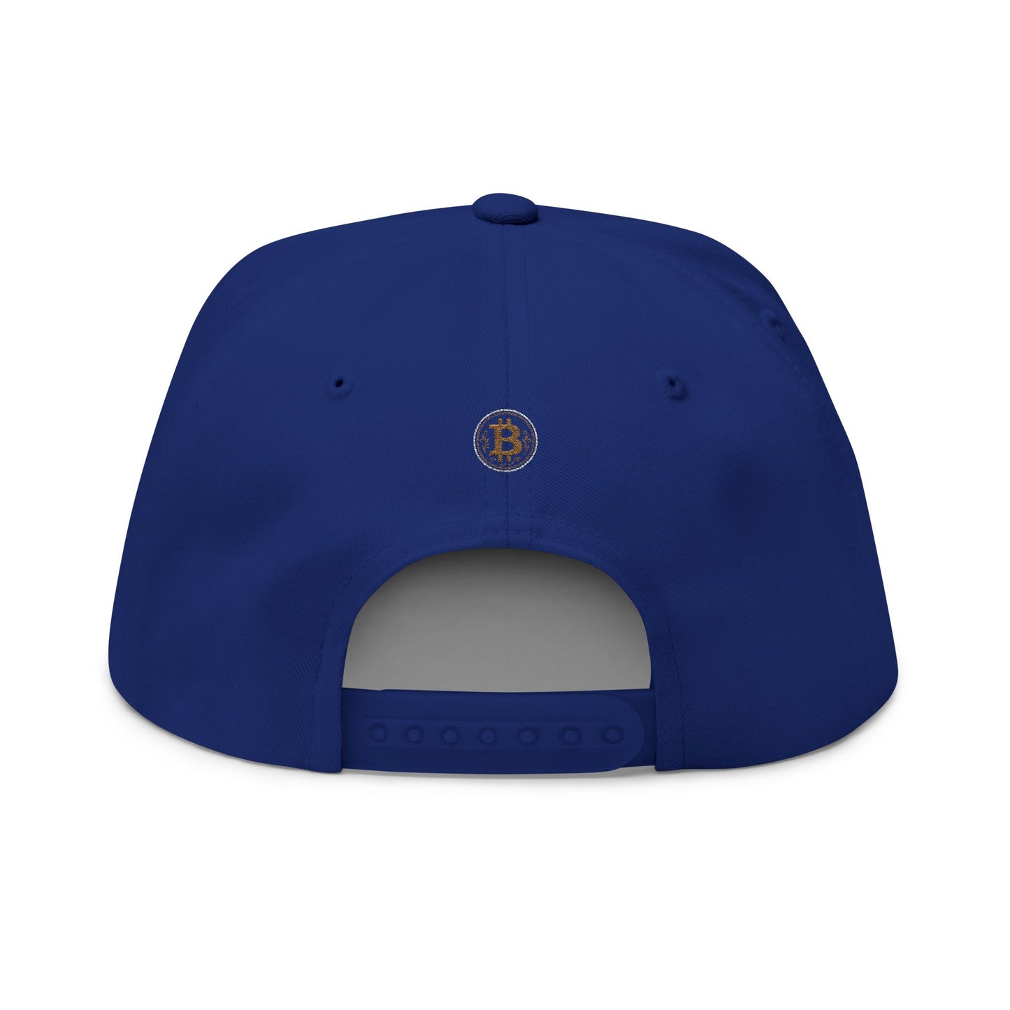 Bitcoin Embroidered Flat Bill Cap