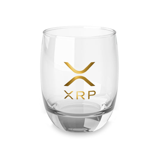 Elegant XRP Whiskey Glass - Perfect Gift for Distilled Spirit Enthusiasts, Barware, Home Decor, Personalized Glass