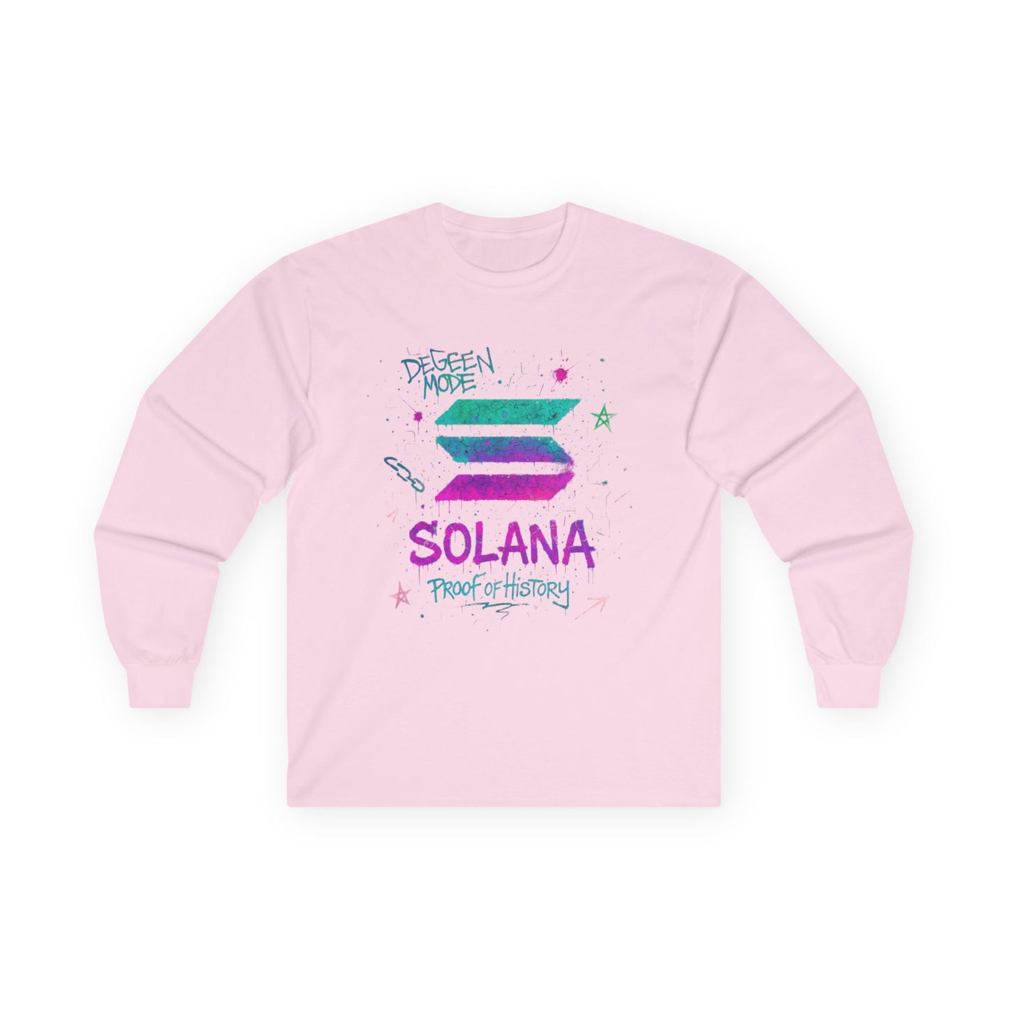 Solana Retro Graphic Long Sleeve Tee - Perfect for Crypto Fans, Gift for Tech Enthusiasts, Trendy Streetwear, Ideal for Casual Outings, [...]