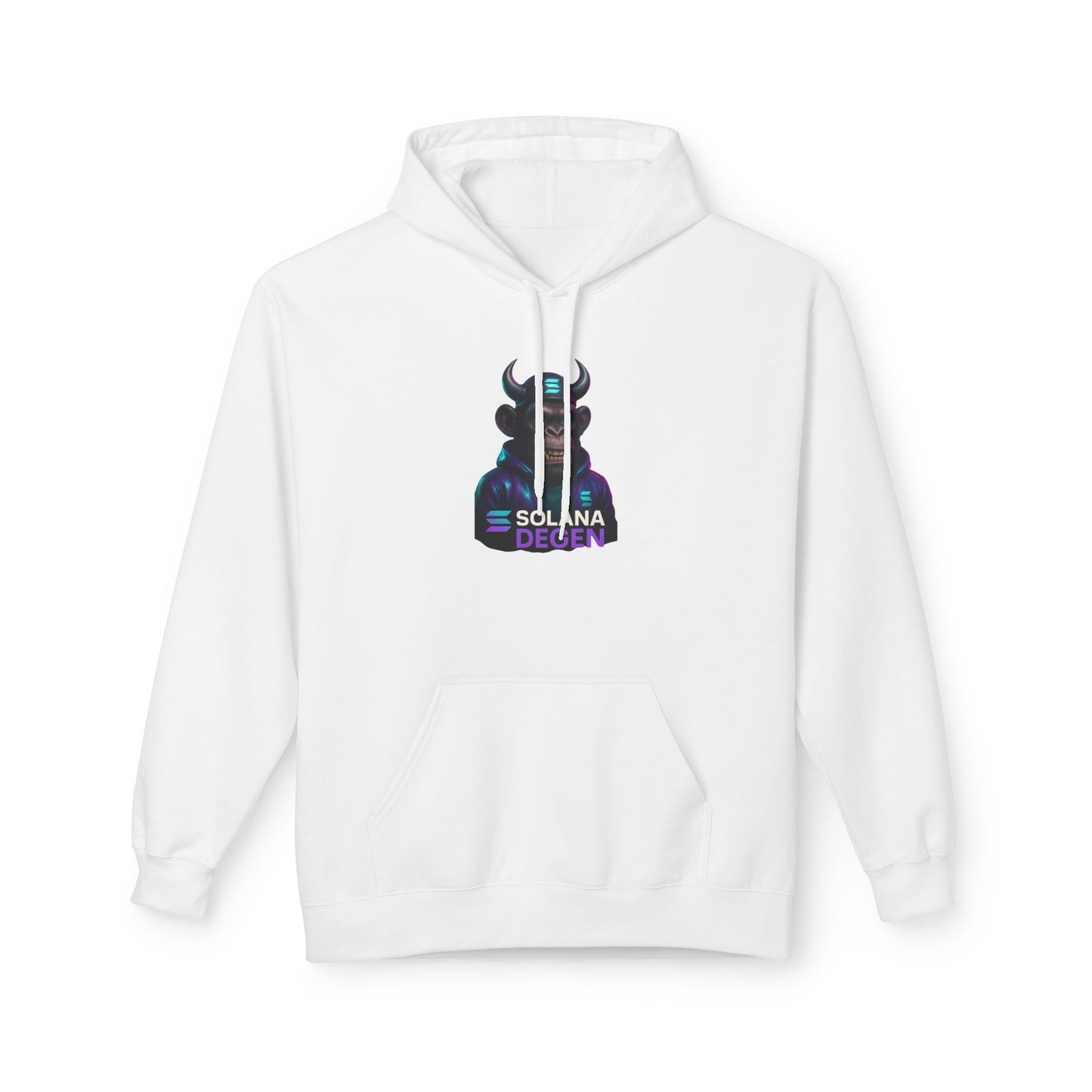 Solana Design Hoodie, Trendy Graphic Fleece, Unisex Streetwear, Gift for Crypto Lovers, Comfortable and Stylish Pullover