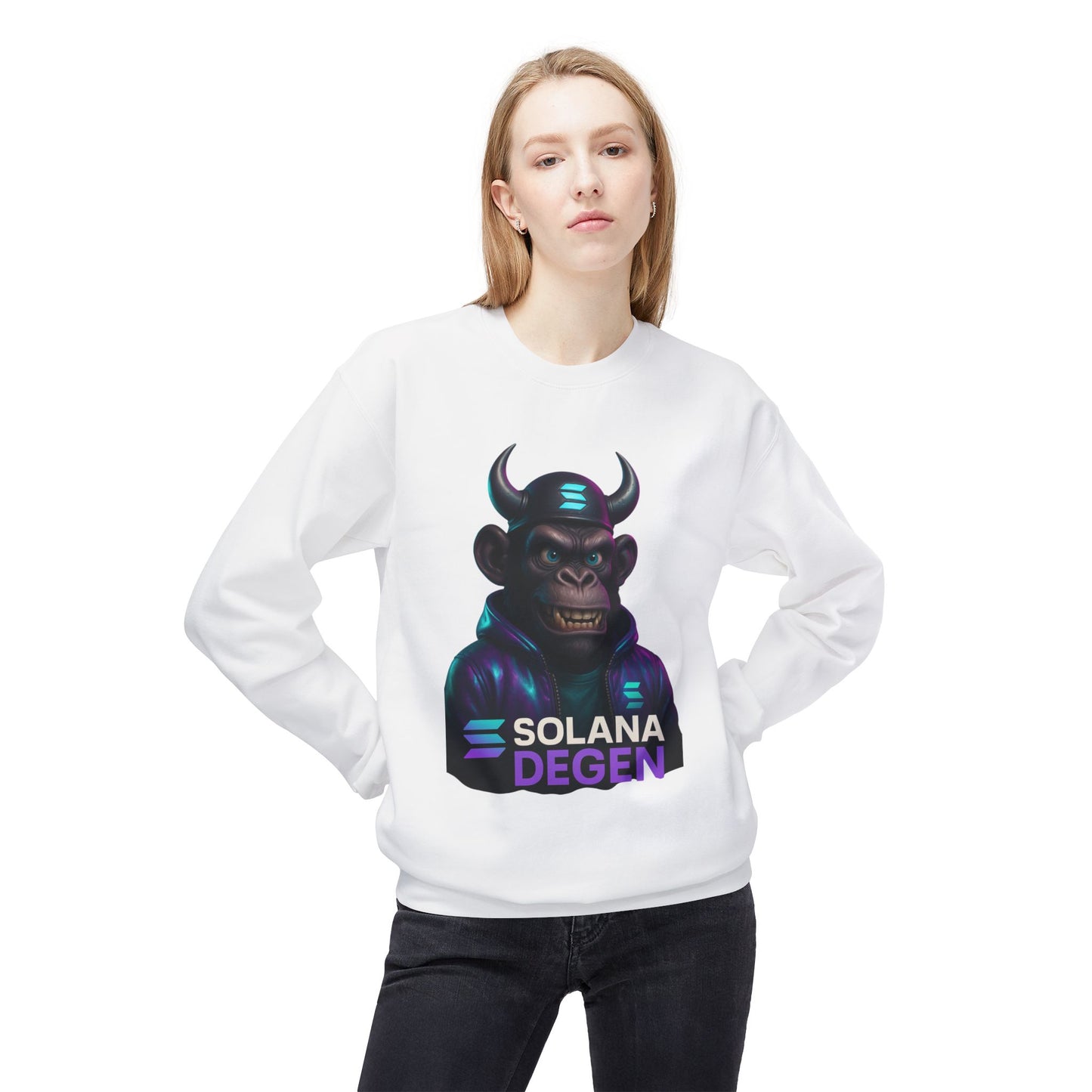 Solana Cool Graphic Sweatshirt for Crypto Enthusiasts | Perfect for Gifts, Casual Wear, Street Style, Gaming Events, Crypto Community