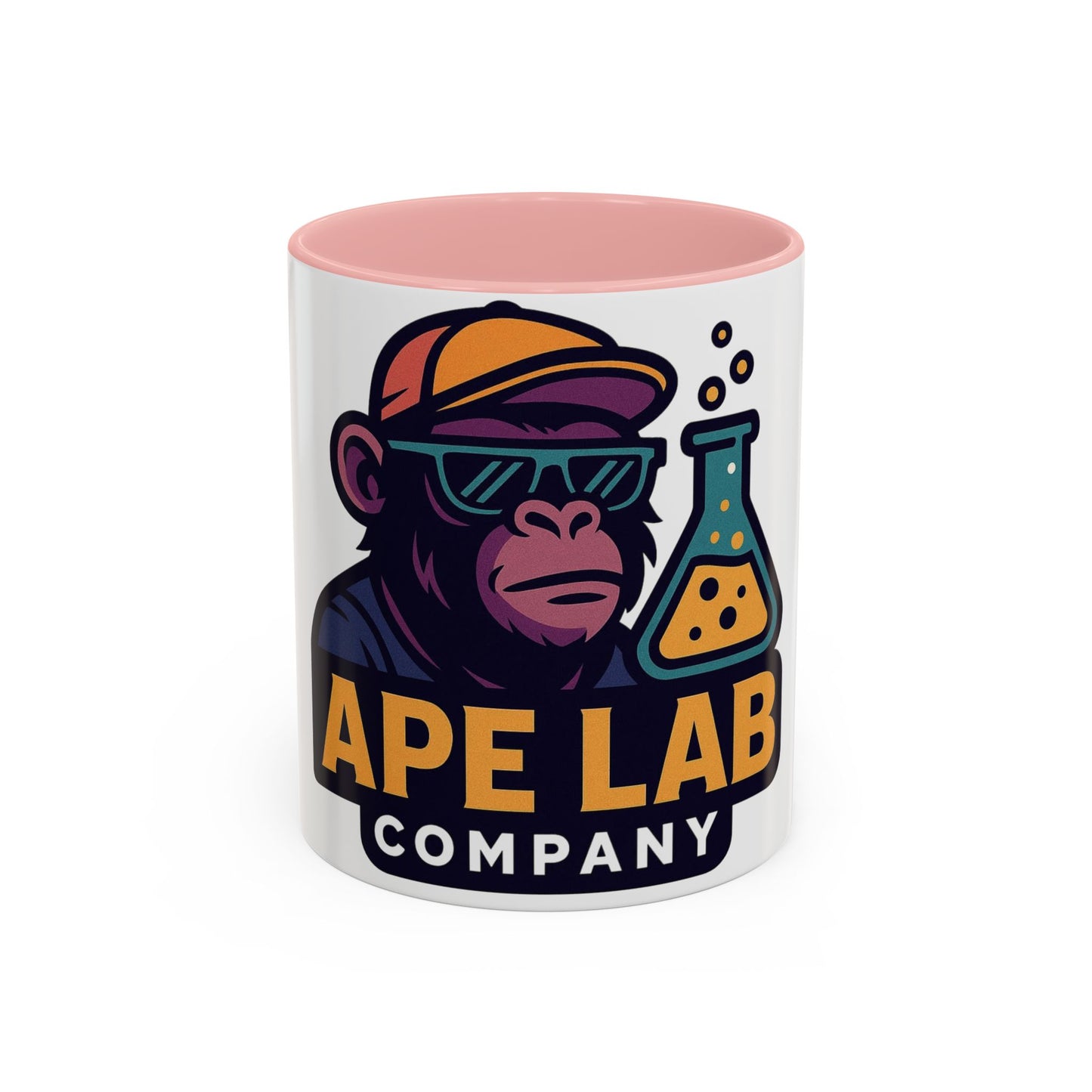 Ape Lab Company Accent Coffee Mug - Unique Gift for Coffee Lovers, Perfect for Scientists, Funny Office Mug, Lab Themed Drinkware, [...]