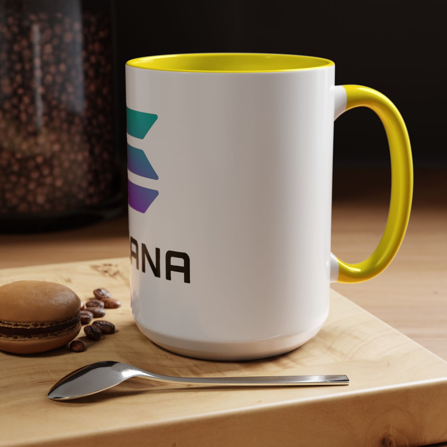 Solana Accent Coffee Mug - Perfect for Crypto Lovers, Stylish Drinkware, Gift for Tech Enthusiasts, Unique Office Accessories, Modern [...]