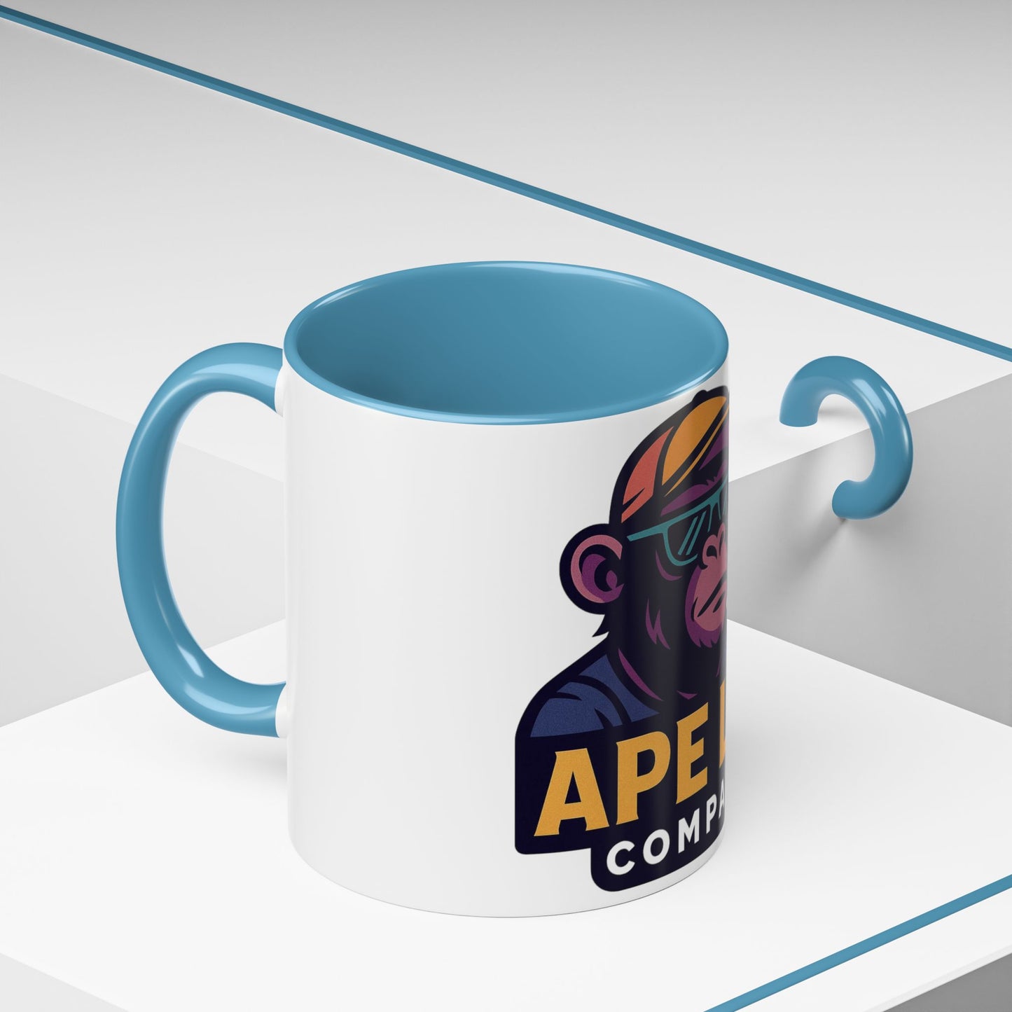 Ape Lab Company Accent Coffee Mug - Unique Gift for Coffee Lovers, Perfect for Scientists, Funny Office Mug, Lab Themed Drinkware, [...]