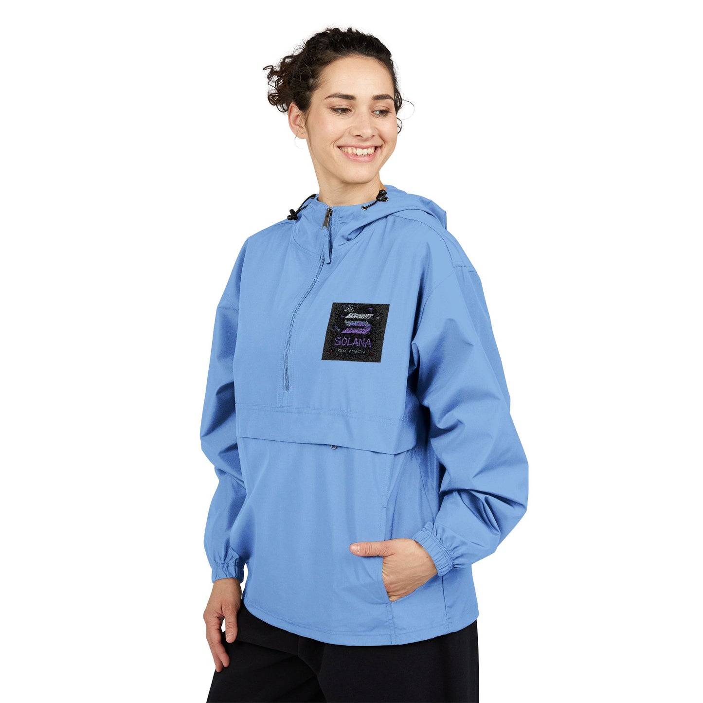 Solana Vibrant Packable Anorak Jacket for Adventurers, Lightweight Rain Gear, Camp Gear, Travel Jacket, Festival Apparel