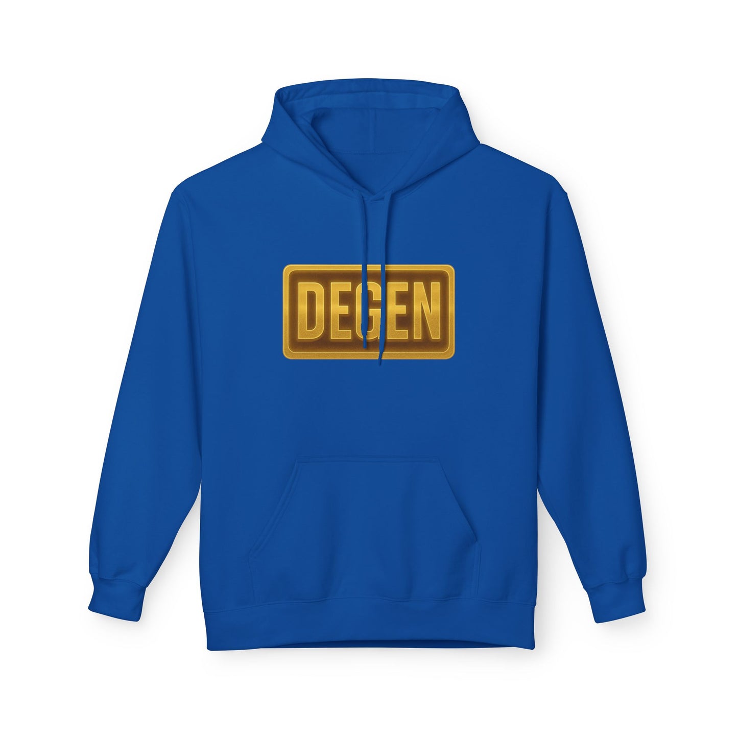 Degen Collection Unisex Fleece Hoodie with 'DEGEN' Design, Cozy Gift, Casual Wear, Streetwear, Perfect for Everyday Use, Fun and Unique Fashion