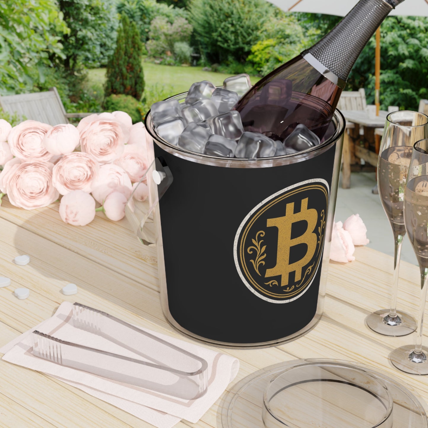 Bitcoin Ice Bucket with Tongs, Cryptocurrency Party Decor, Luxury Barware, Unique Gift for Crypto Enthusiasts, Holiday Cocktail [...]