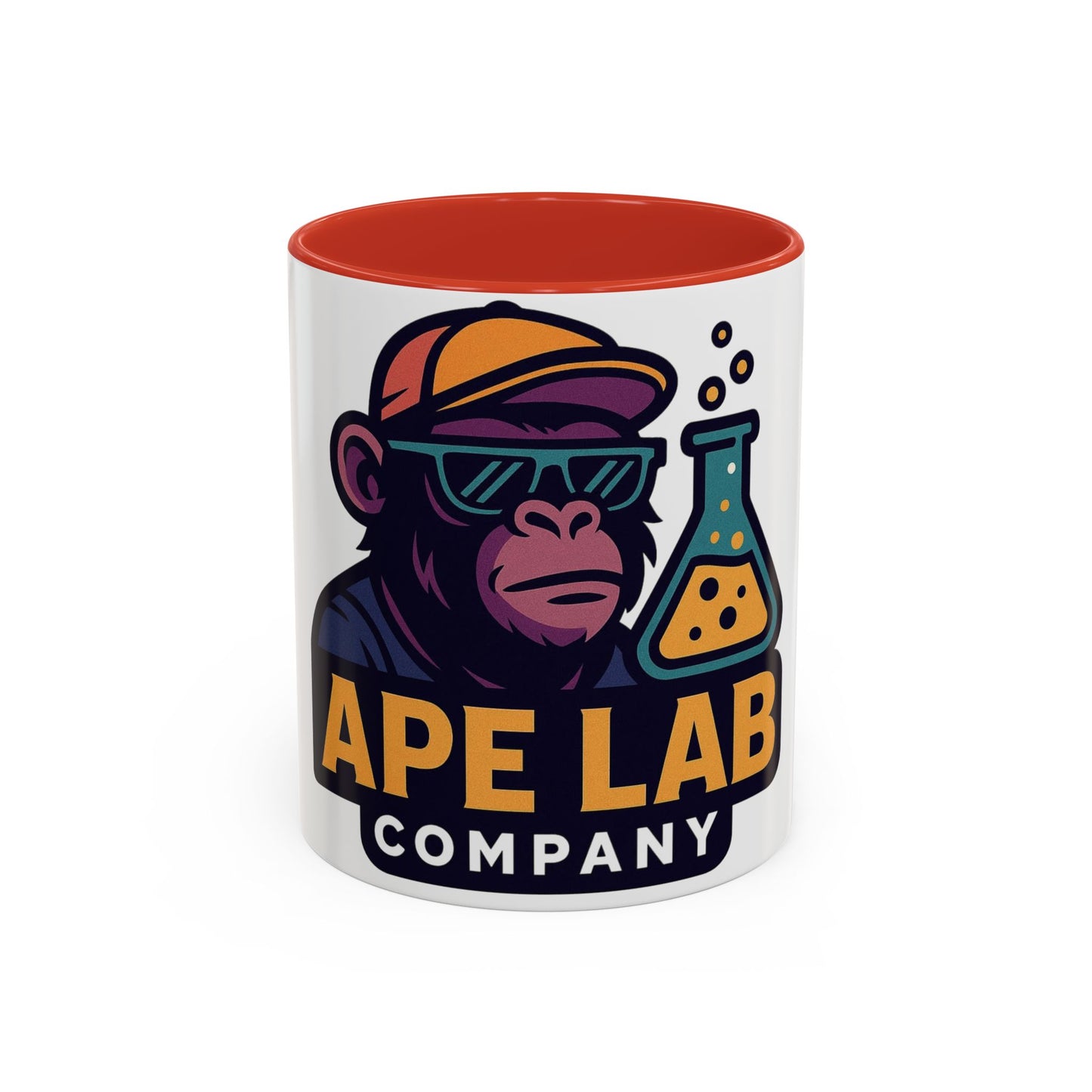 Ape Lab Company Accent Coffee Mug - Unique Gift for Coffee Lovers, Perfect for Scientists, Funny Office Mug, Lab Themed Drinkware, [...]