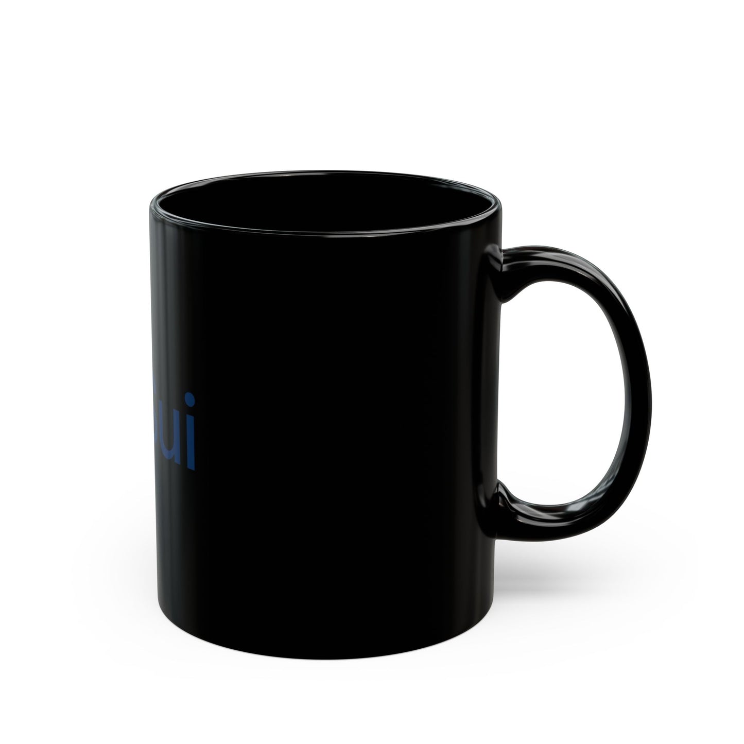 SUI Black Ceramic Mug with 'Sui' Logo - Perfect Gift for Coffee Lovers, Tea Drinkers, Office Use, Birthdays, Housewarming