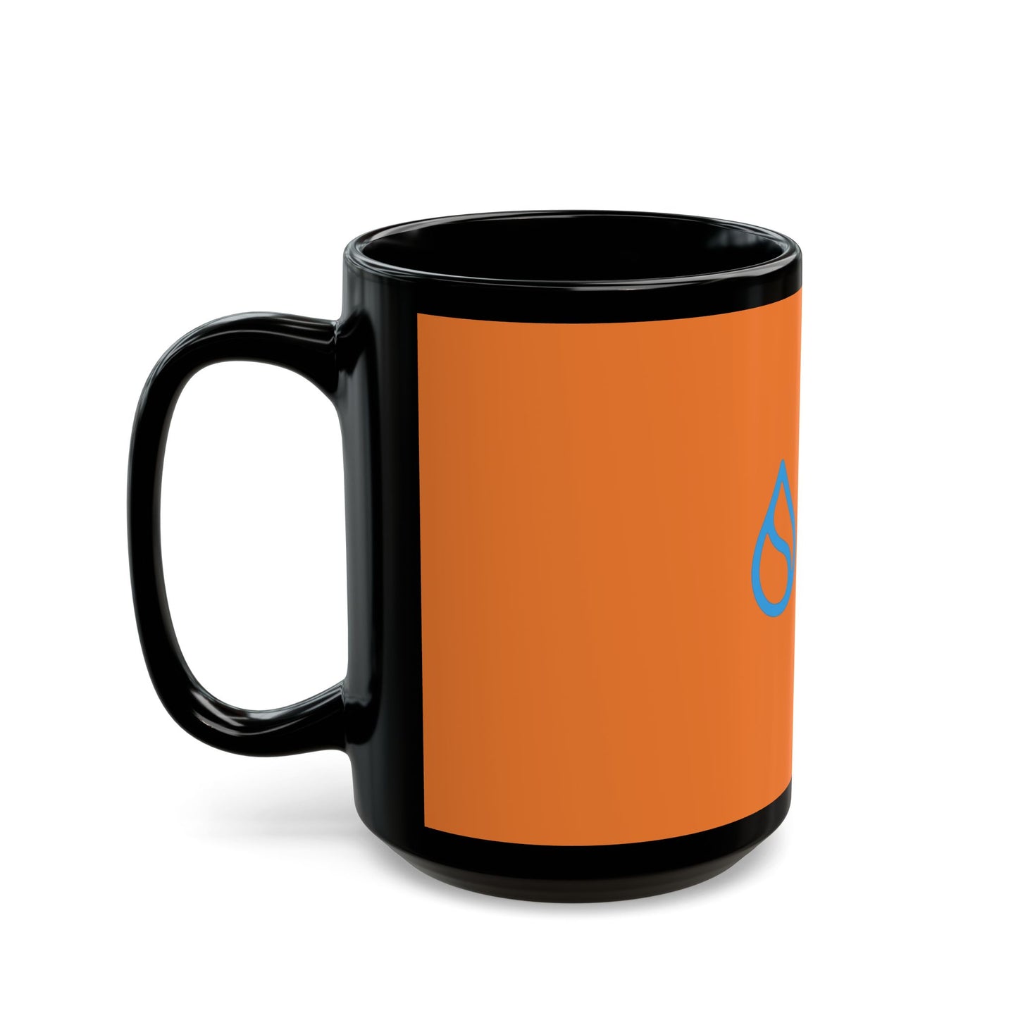 Sui Orange Accent Mug, Coffee Cup, Tea Mug, Gift for Friends, Office Mug, Motivational Drinkware