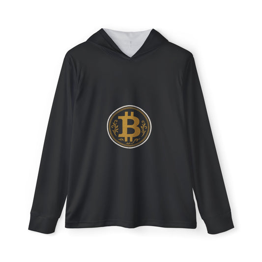 Men's Cryptocurrency Warmup Hoodie, Bitcoin Hoodie, Sportswear, Crypto Gift, Workout Apparel, Fitness Clothing