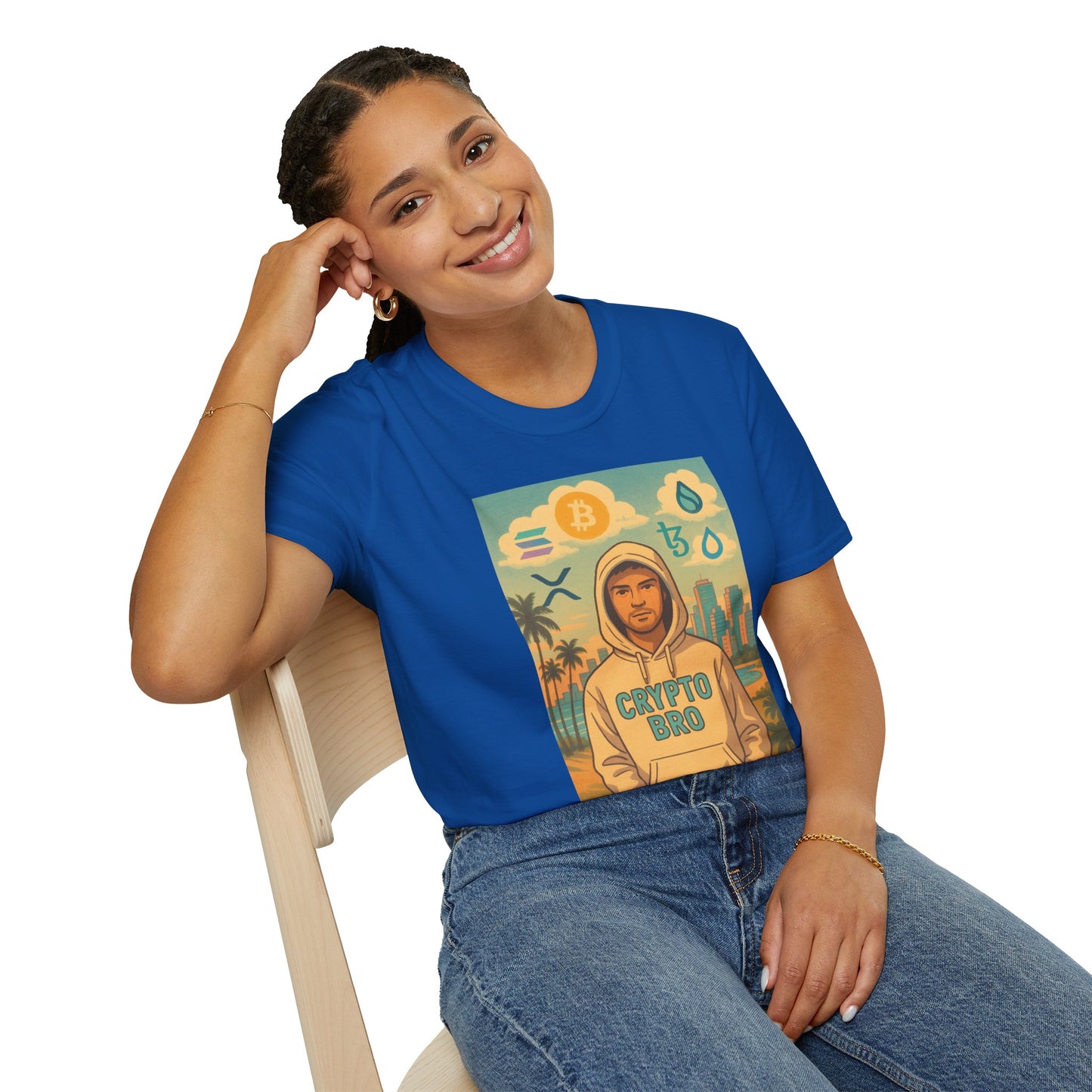 Crypto Bro Miami Unisex Softstyle T-Shirt