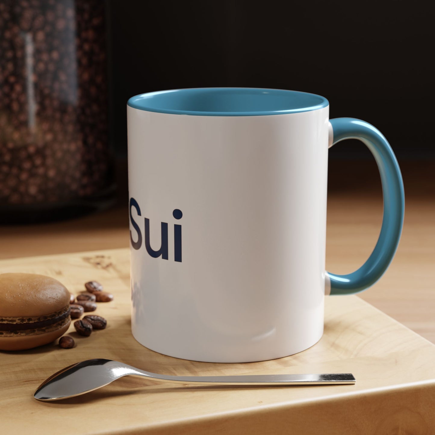 SUI Stylish Accent Coffee Mug - Unique Sui Logo Design, Perfect Gift for Coffee Lovers, Home, Office, or as a Fun Collectible