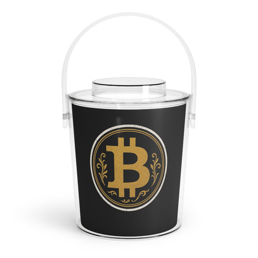 Bitcoin Ice Bucket with Tongs, Cryptocurrency Party Decor, Luxury Barware, Unique Gift for Crypto Enthusiasts, Holiday Cocktail [...]