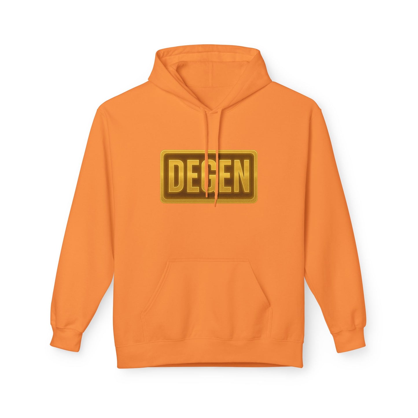 Degen Collection Unisex Fleece Hoodie with 'DEGEN' Design, Cozy Gift, Casual Wear, Streetwear, Perfect for Everyday Use, Fun and Unique Fashion