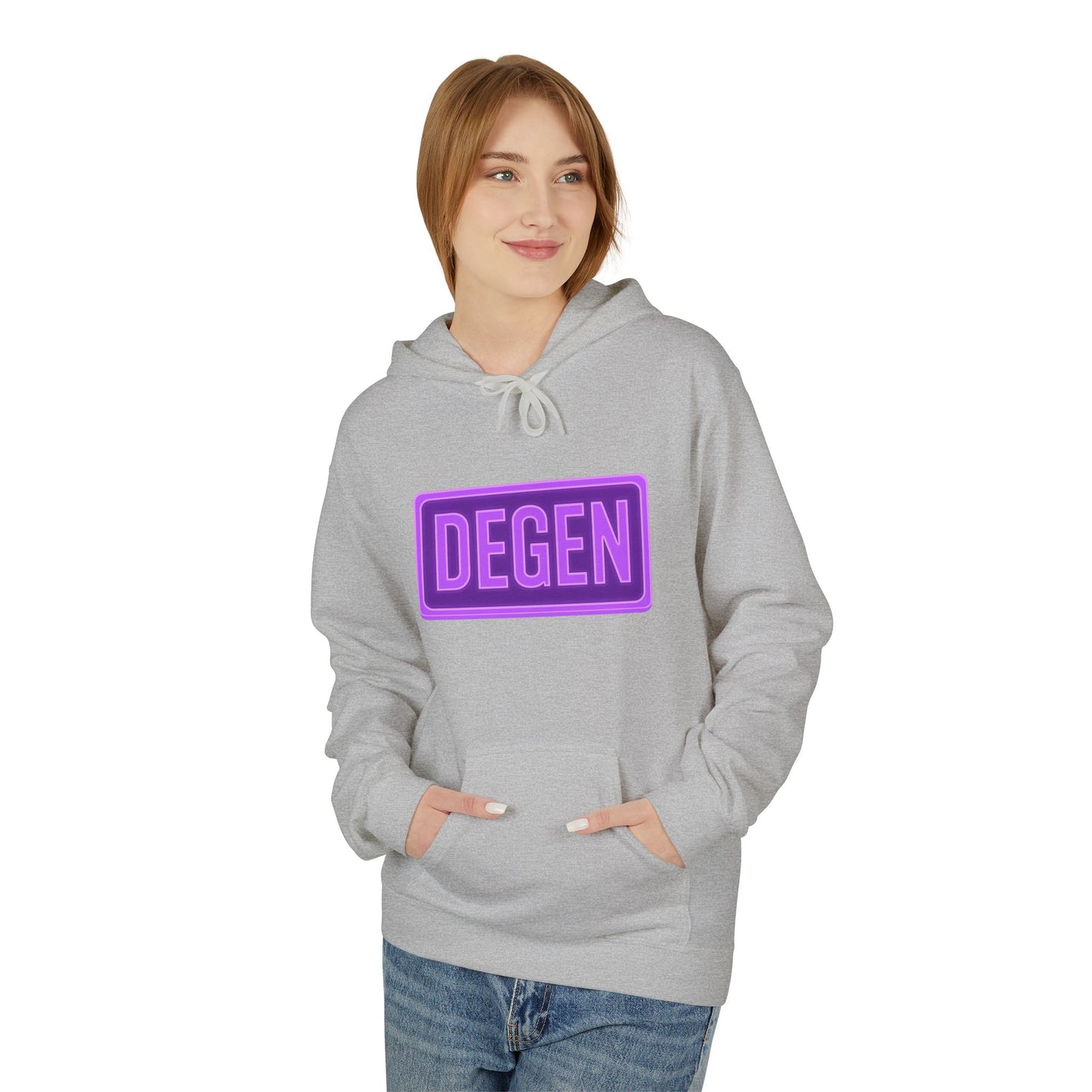 Degen Collection Vibrant Hoodie with 'DEGEN' Design for Cozy Vibes, Perfect for Casual Wear, Gifts, or Street Style