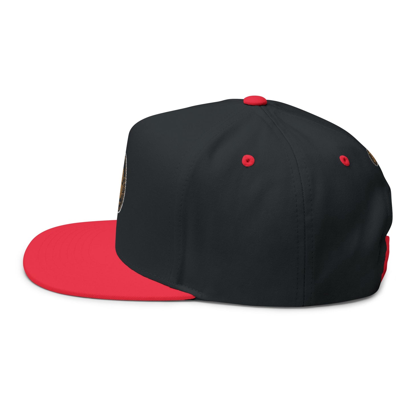 Bitcoin Embroidered Flat Bill Cap