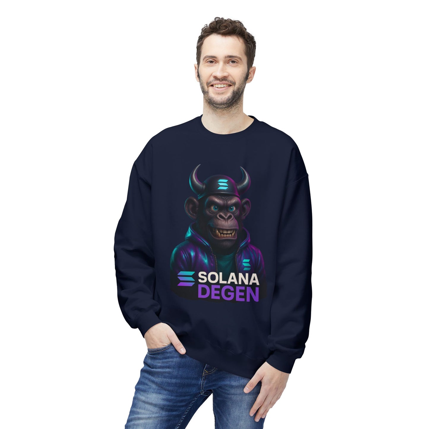 Solana Cool Graphic Sweatshirt for Crypto Enthusiasts | Perfect for Gifts, Casual Wear, Street Style, Gaming Events, Crypto Community