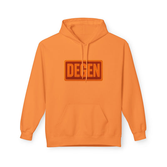 Degen Collection Stylish Unisex Fleece Hoodie with DEGEN Design, Cozy Fashion, Casual Wear, Gift Idea, Comfy Layering