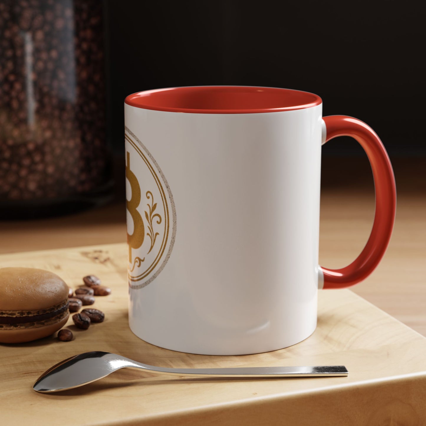 Bitcoin Accent Coffee Mug, Cryptocurrency Gift, Office Mug, Personalized Coffee Cup, Digital Currency Lover