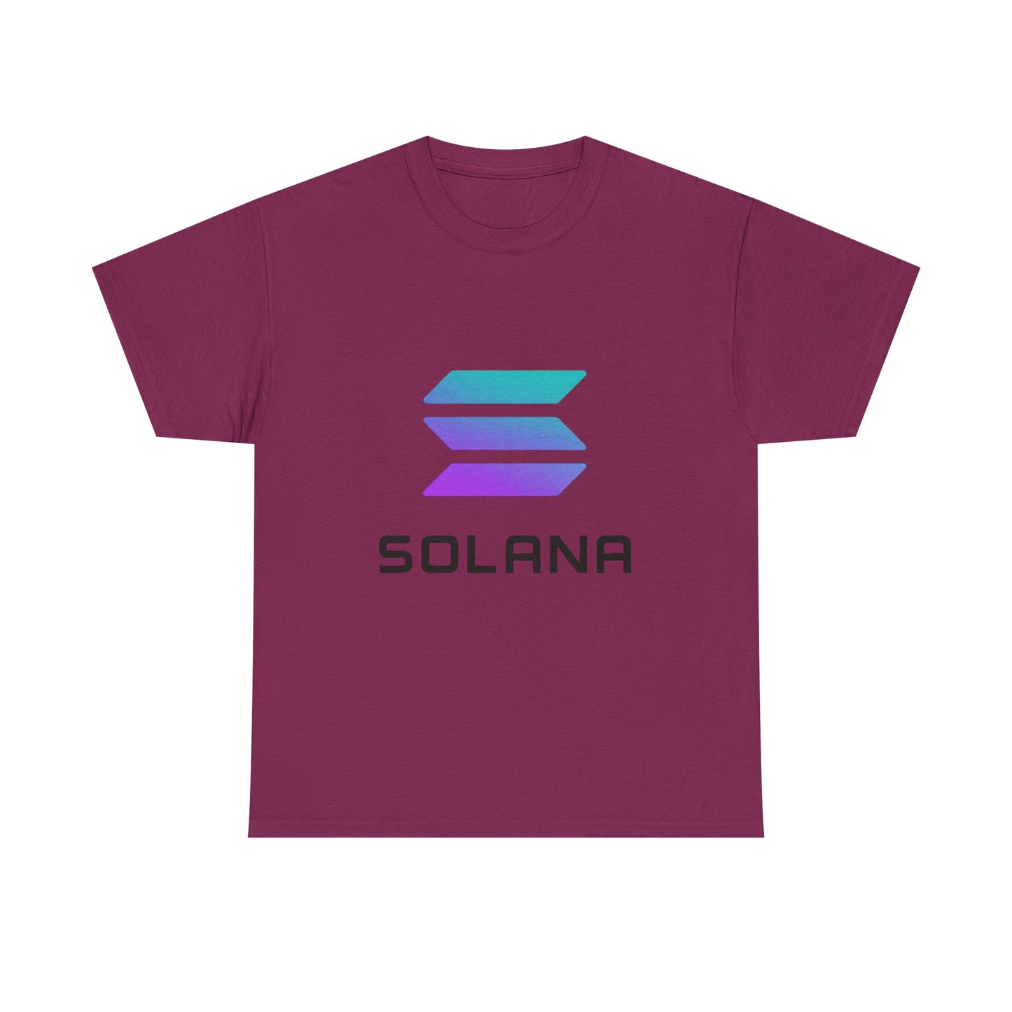 Solana Unisex Heavy Cotton Tee, Crypto Apparel, Gamer Shirt, Tech Enthusiast Wear, Unique Gift for Blockchain Lovers, Trending Fashion