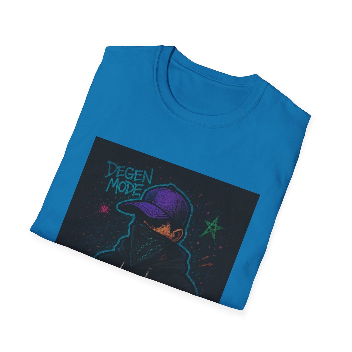 Degen Mode Graphic T-Shirt, Unisex Streetwear Tee, Cool Casual Outfit, Crypto Enthusiast Gift, NFT Fashion Top