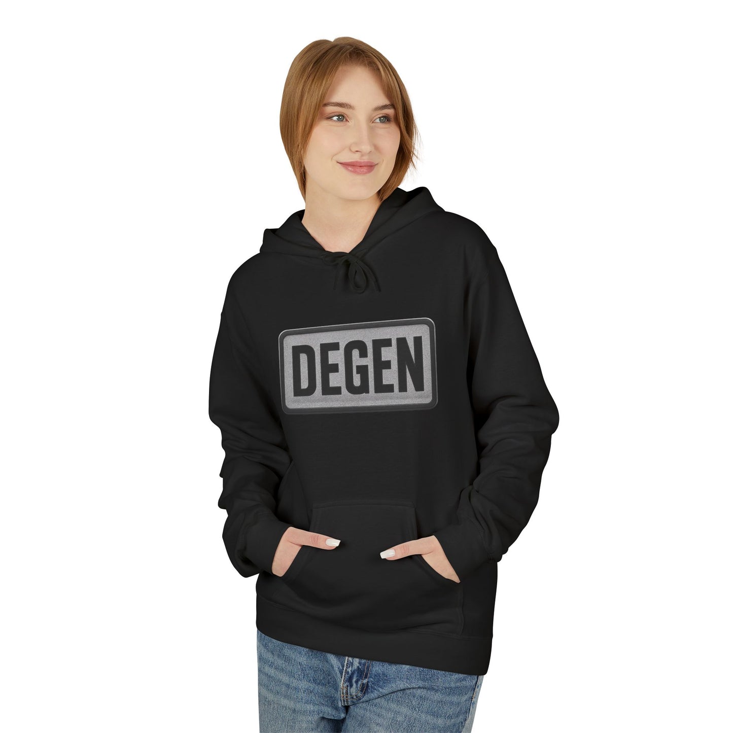 Degen Collection Stylish Unisex Fleece Hoodie - Cozy Gift for Every Occasion, Casualwear, Everyday Hoodie, Fall/Winter Essential, Trendy Layering Piece