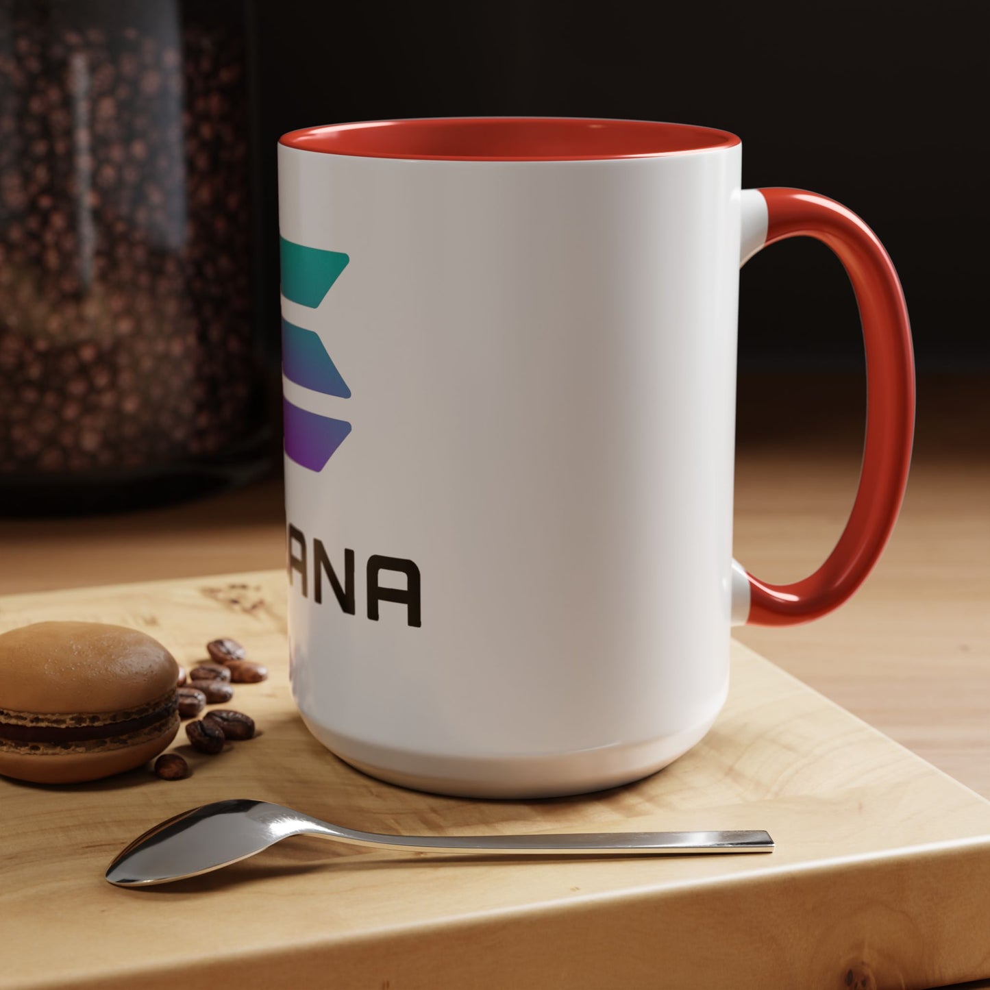 Solana Accent Coffee Mug - Perfect for Crypto Lovers, Stylish Drinkware, Gift for Tech Enthusiasts, Unique Office Accessories, Modern [...]