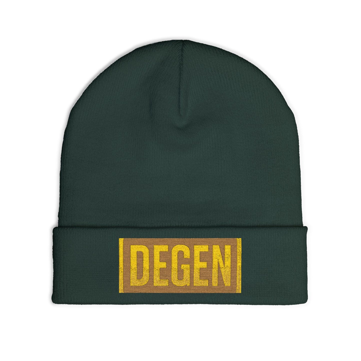 Stylish Knit Beanie with Embroidered 'DEGEN' | Warm Winter Hat, Unisex Beanie, Gift for Him/Her, Casual Headwear, Trendy Accessory