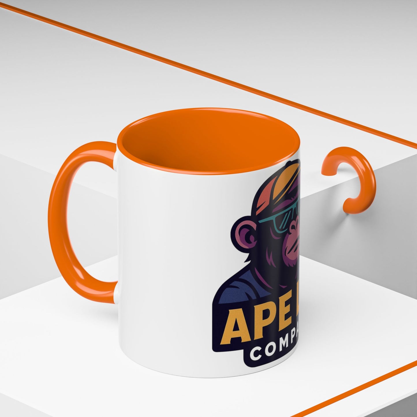 Ape Lab Company Accent Coffee Mug - Unique Gift for Coffee Lovers, Perfect for Scientists, Funny Office Mug, Lab Themed Drinkware, [...]