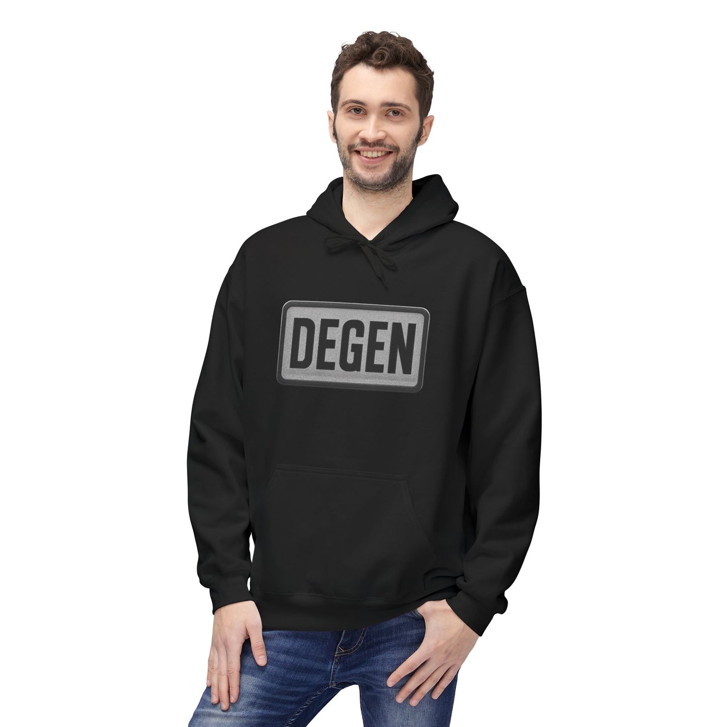 Degen Collection Stylish Unisex Fleece Hoodie - Cozy Gift for Every Occasion, Casualwear, Everyday Hoodie, Fall/Winter Essential, Trendy Layering Piece