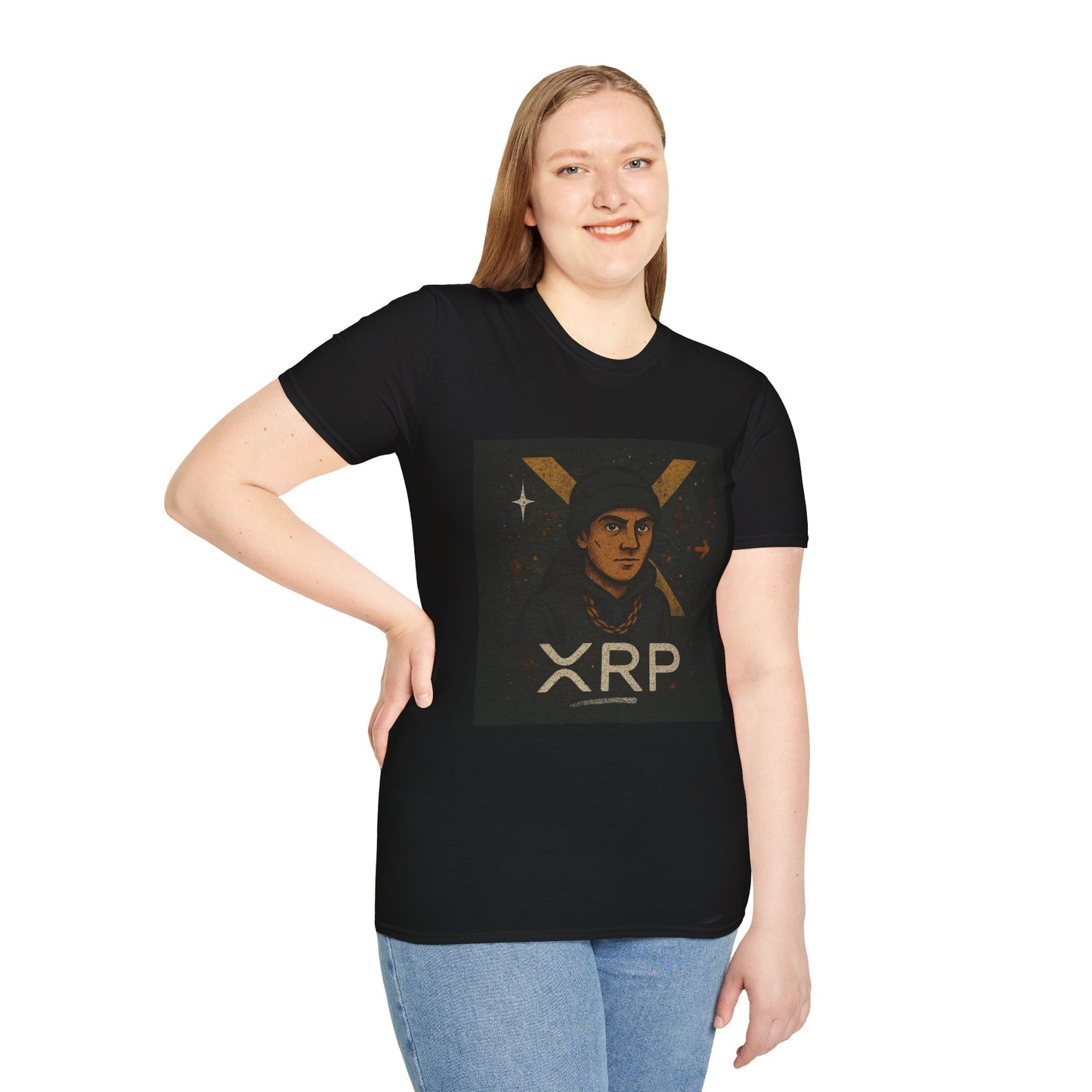 Crypto Art Unisex T-Shirt, XRP Shirt, Digital Currency Gift, Trendy Tee for Men & Women, Retro Style Fashion, Blockchain Enthusiast