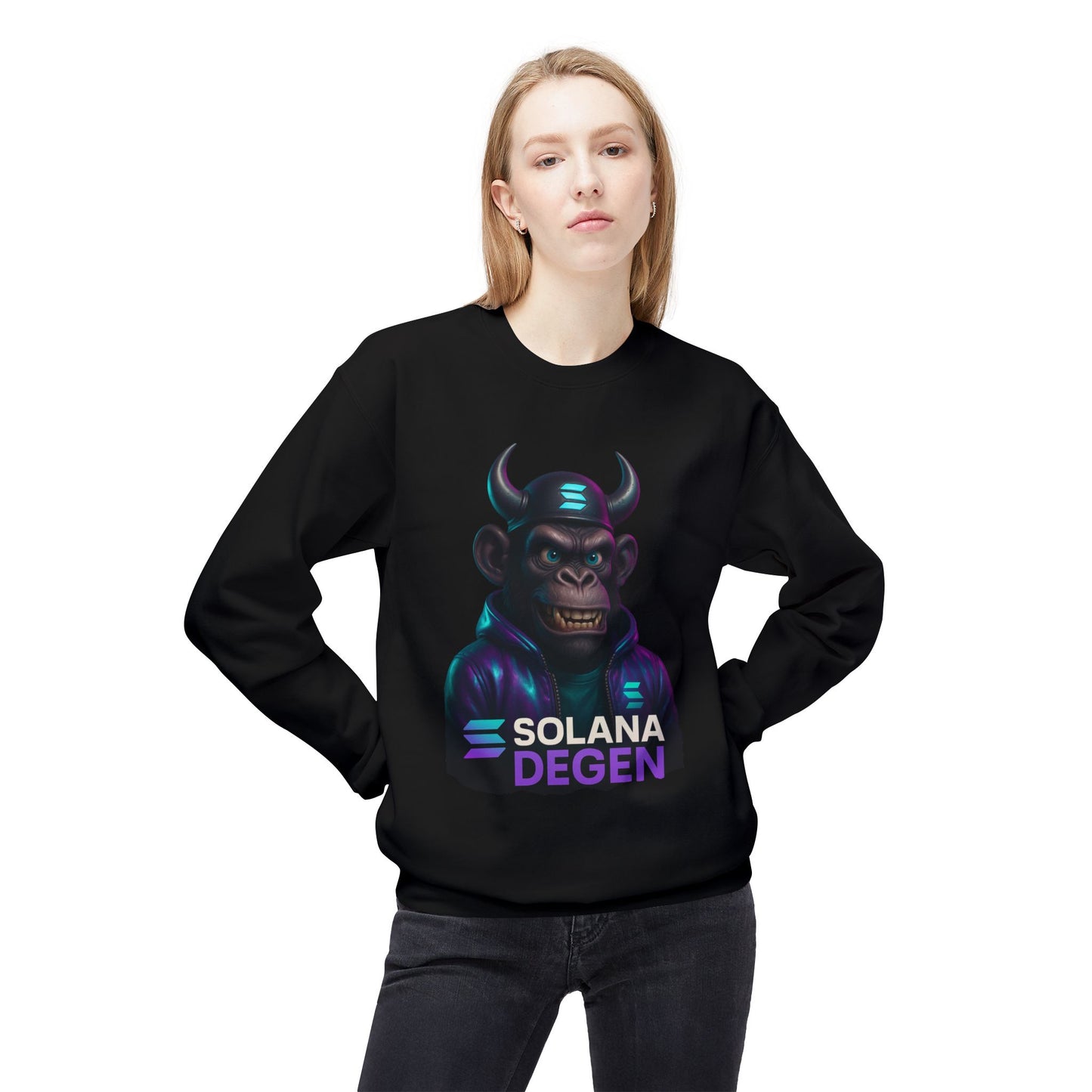 Solana Cool Graphic Sweatshirt for Crypto Enthusiasts | Perfect for Gifts, Casual Wear, Street Style, Gaming Events, Crypto Community