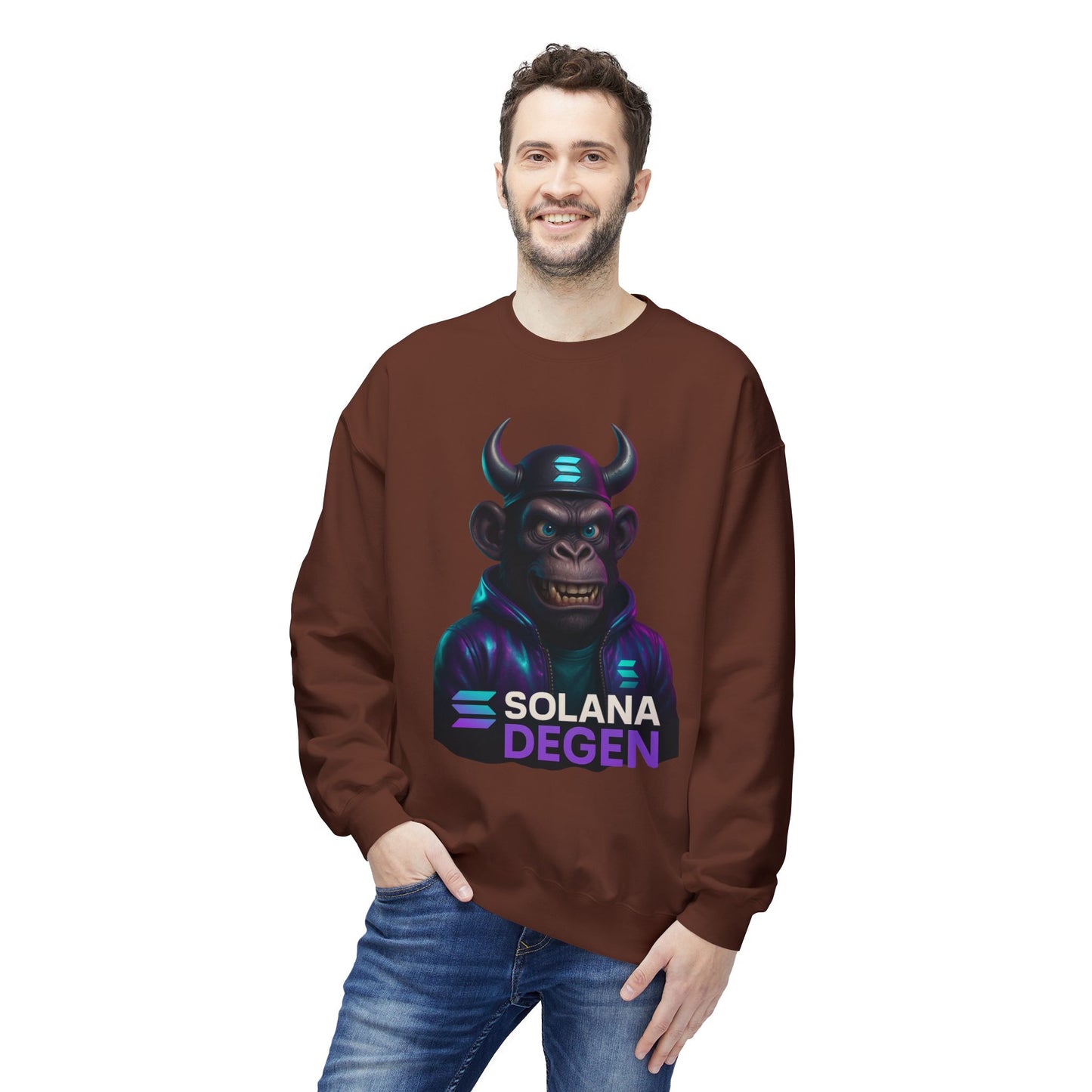 Solana Cool Graphic Sweatshirt for Crypto Enthusiasts | Perfect for Gifts, Casual Wear, Street Style, Gaming Events, Crypto Community