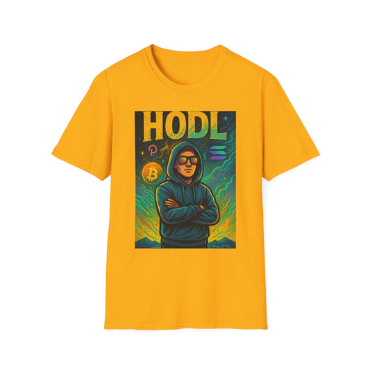 Unisex Crypto-HODL T-Shirt, Bitcoin Merch, Gift for Crypto Enthusiasts, Trendy Graphic Tee, Cool Crypto Apparel