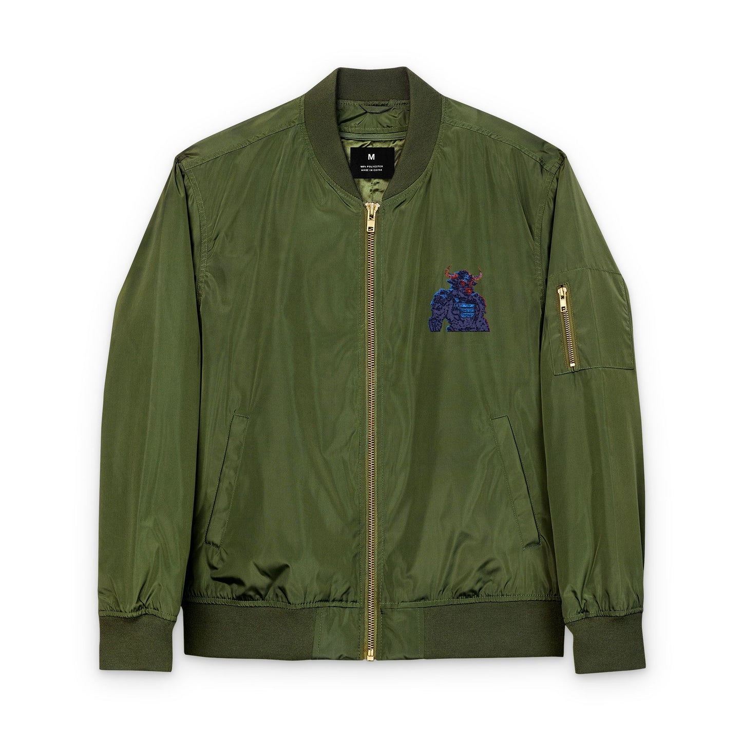 Solana Bull Eco-Friendly Embroidered Bomber Jacket, Stylish Streetwear, Sustainable Fashion, Unique Gift for Him/Her, Perfect for All Seasons