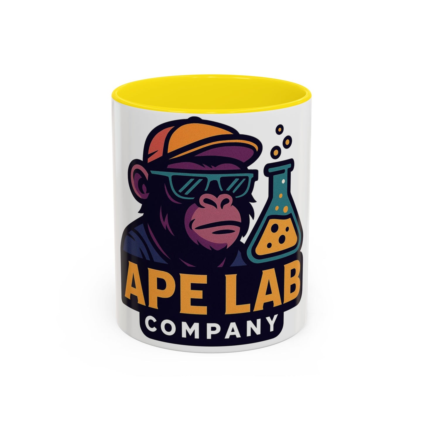 Ape Lab Company Accent Coffee Mug - Unique Gift for Coffee Lovers, Perfect for Scientists, Funny Office Mug, Lab Themed Drinkware, [...]