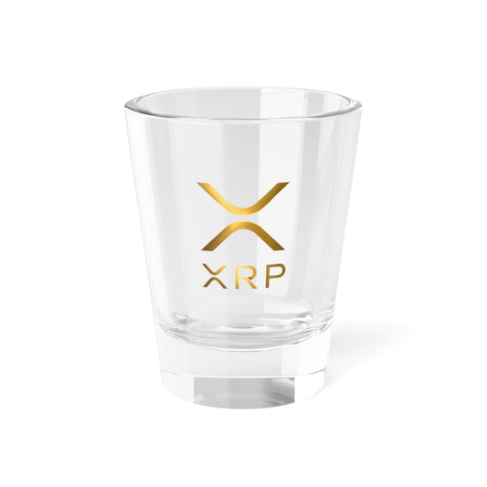 XRP Logo Shot Glass | Unique 1.5oz Glass for Collectors, Parties, Gifts, Home Bars, Special Occasions