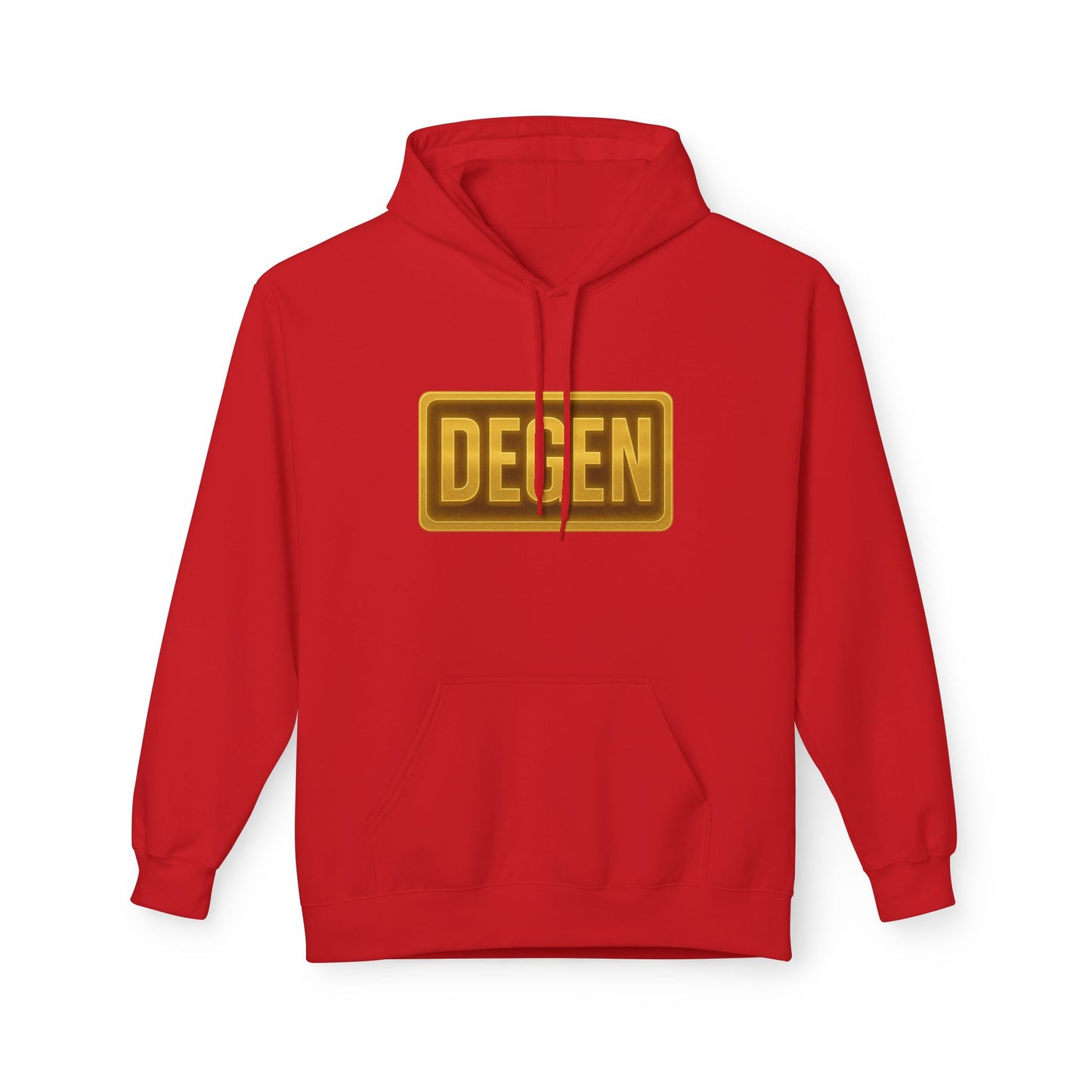 Degen Collection Unisex Fleece Hoodie with 'DEGEN' Design, Cozy Gift, Casual Wear, Streetwear, Perfect for Everyday Use, Fun and Unique Fashion