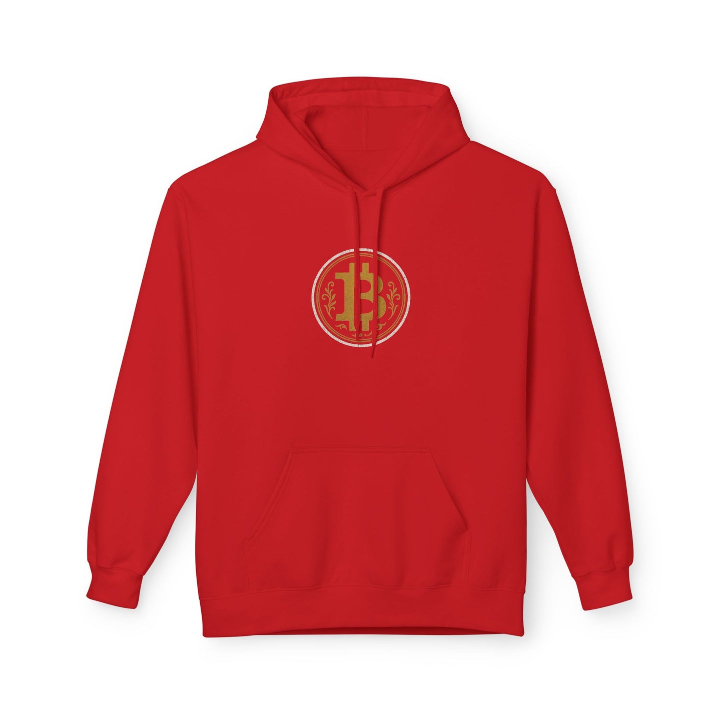Bitcoin Logo Softstyle Hoodie | Unisex Fleece, Cryptocurrency Apparel, Trendy Streetwear, Cozy Hoodie, Gift for Tech Lovers