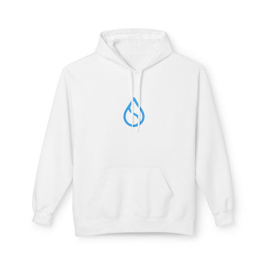 Trendy Softstyle Fleece Hoodie with Water Droplet Design | Unisex Sweatshirt for Everyday Comfort | Great Gift for All Seasons